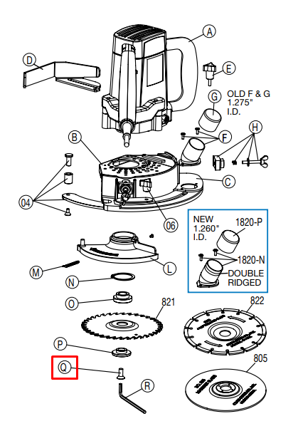 Blade Screw for no. 812