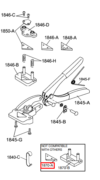Replacement Punch 1/8" for no. 851