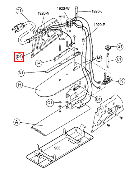 2-Piece Handle for no. 900