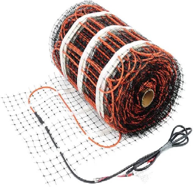 Floor Heating Mat WarmAll Interior Concrete Slab on Mesh 6W 240V (325 sqft)