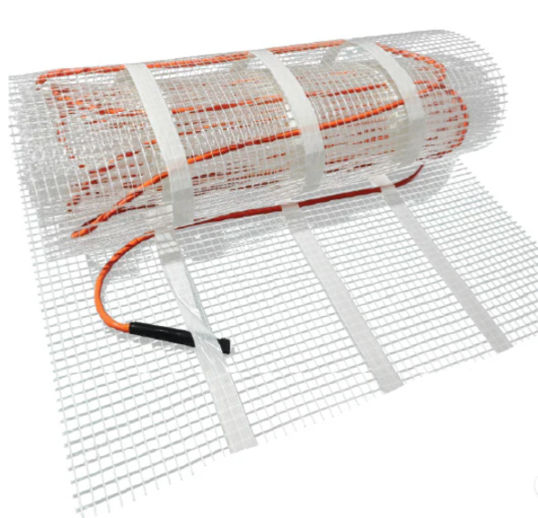Floor Heating Mat WarmAll Interior Concrete Slab on Sticky Mesh 6W 240V (20 sqft)