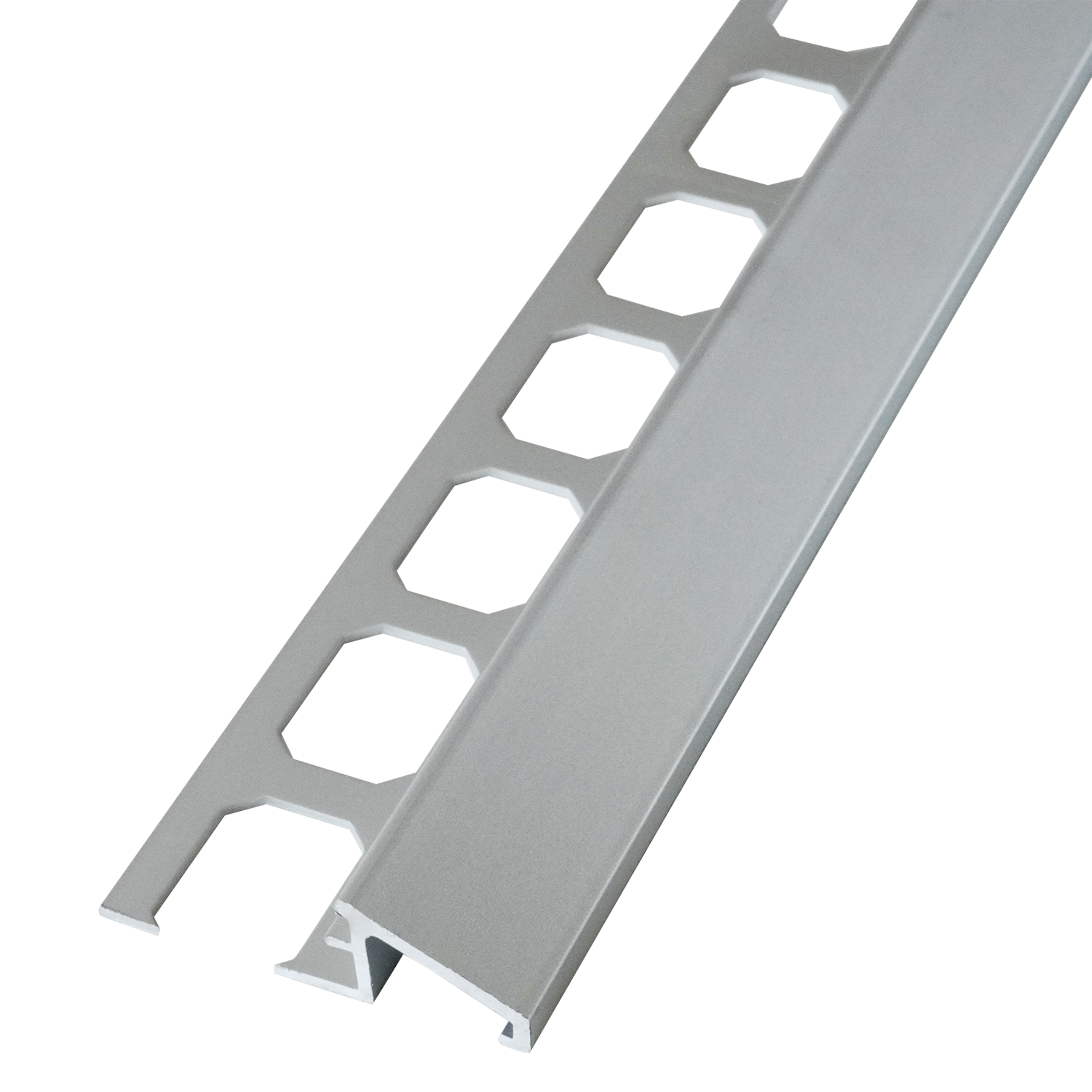 TR1 Tile Transition Stainless Steel 304 Gloss - 3/8" (10 mm) x 8' 2-1/2"