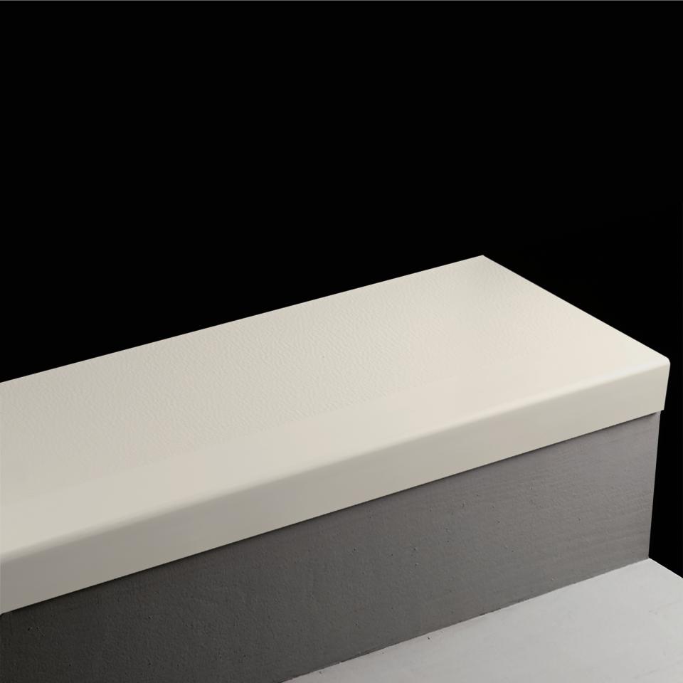 Angle Fit Rubber Stair Tread Hammered #TB3 Dover with Grit Tape 84"