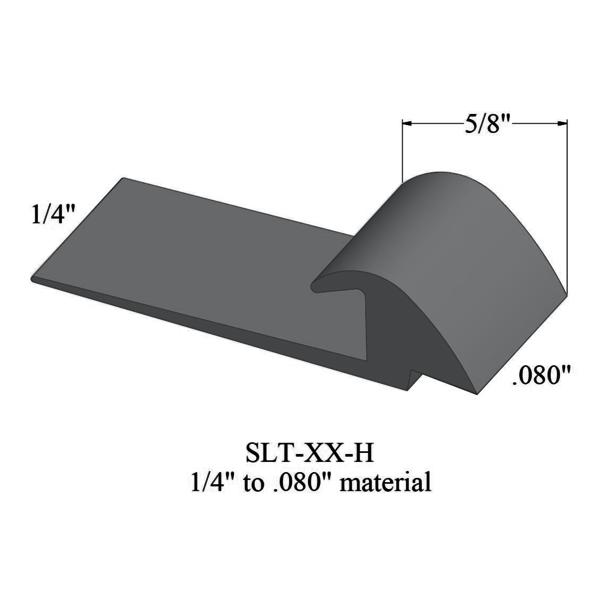 Slim Line Vinyl Transition from 1/4" to 5/64" #TA6 Bedrock 1/4" x 12'