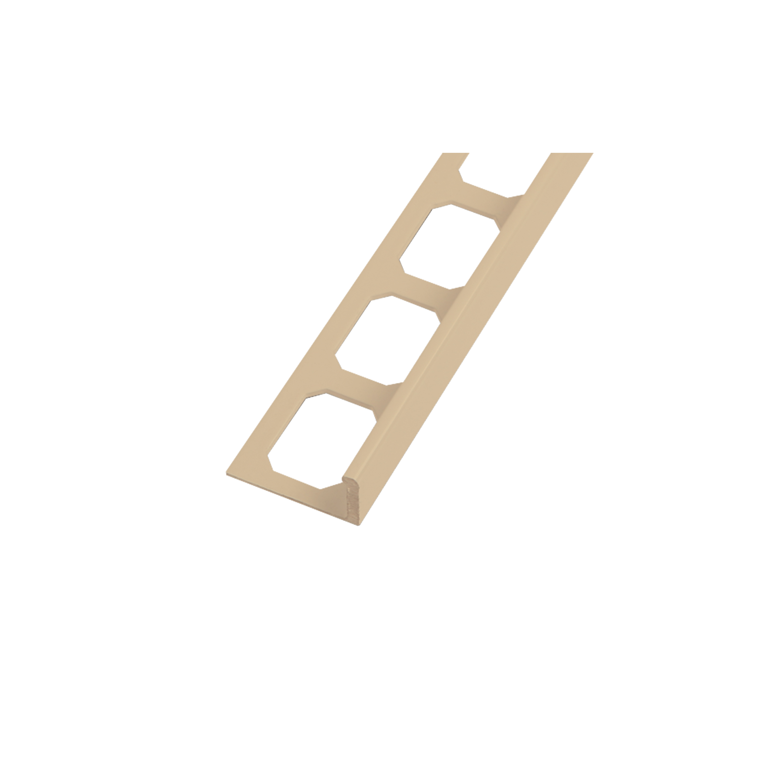 LS3 Tile L-Shaped Edge Profile Aluminum Matte Black 5/16" x 8' 2-1/2"