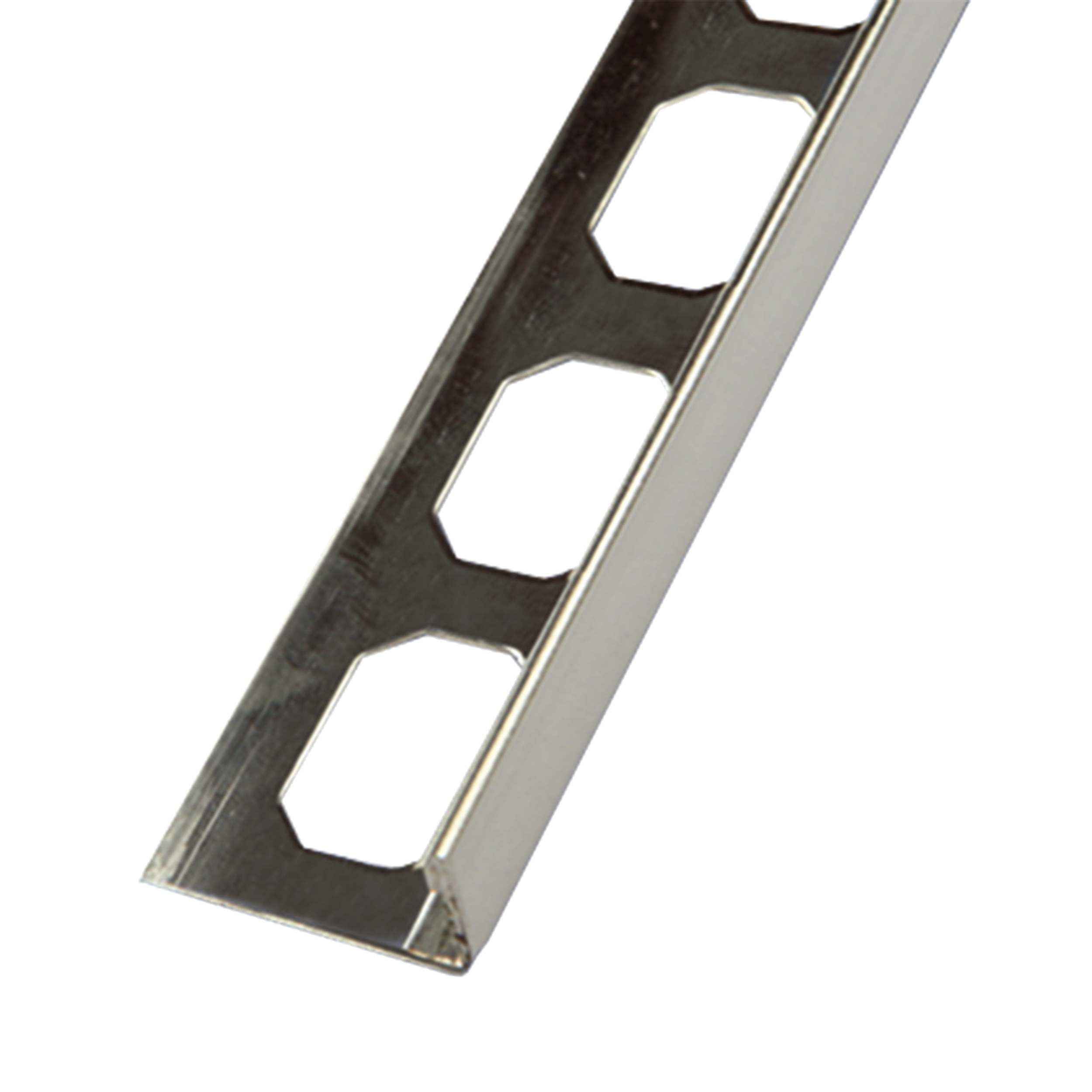 LS5 L-Shaped Edging Profiles Brushed Stainless Steel (304) 7/16" (11 mm) x 8' 2-1/2"