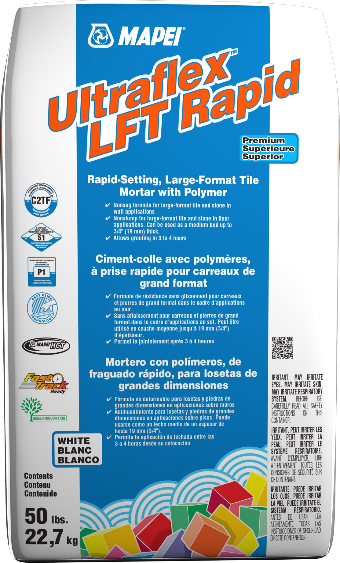 Ultraflex LFT Rapit Set White - Large Format Tile Mortar