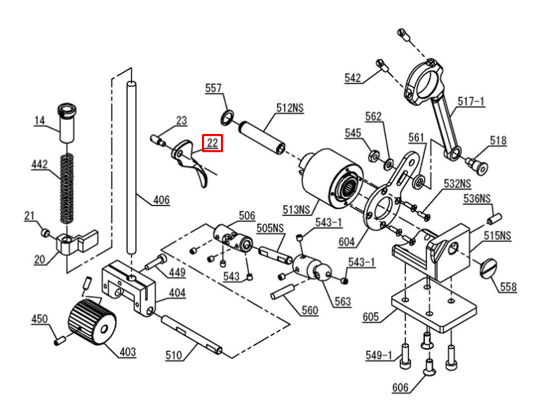 Presser Foot Lifter for PBS and PBT