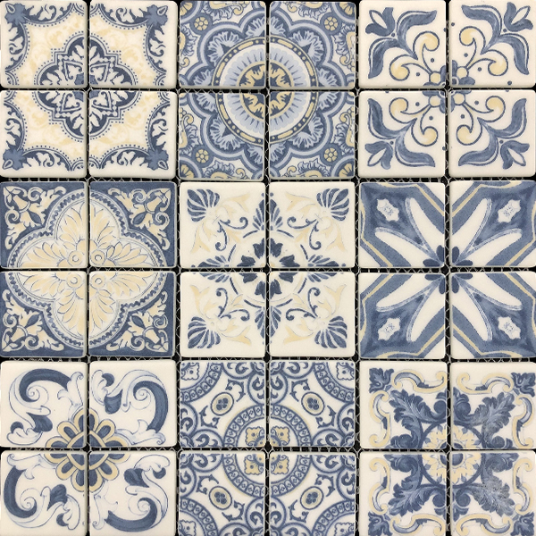Mosaic Florentina Summer Glossy 12" x 12"