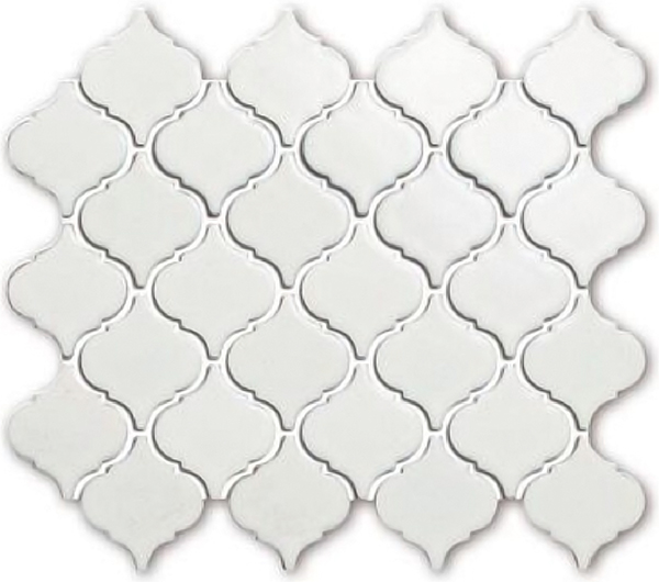 Mosaïque Small Lantern Cream Lustré 10" x 12"