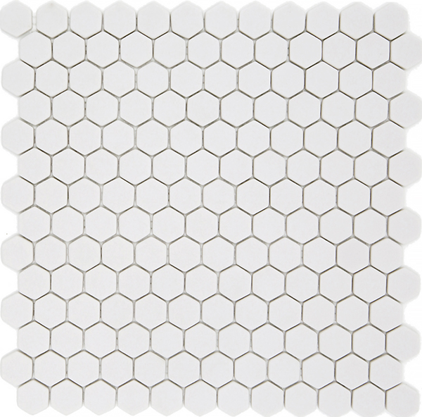 Mosaic Pan Dan Ecru Matte 12" x 12"