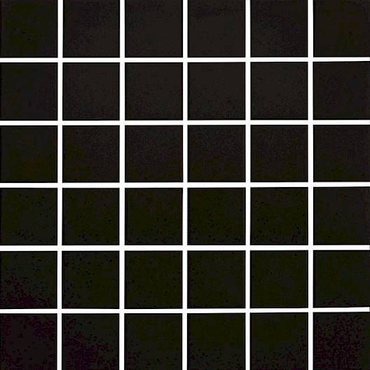 Mosaic Plain Glaze Black Satin 12" x 12"