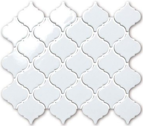 Mosaïque Small Lantern White Lustré 10" x 12"