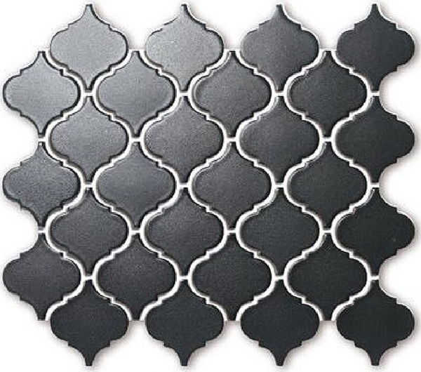 Mosaïque Small Lantern Black Mat 10" x 12"