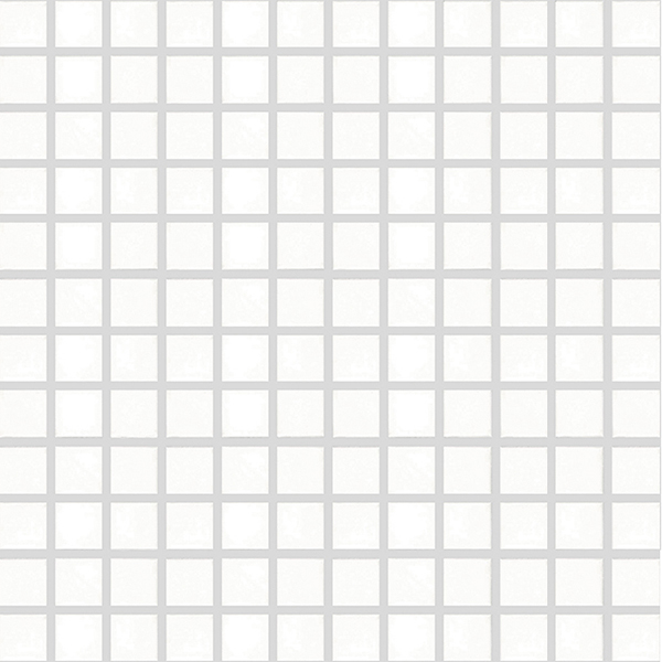 Mosaic Basic White Square Satin 12" x 12"