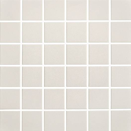 Mosaic Plain Techno White Square Matte 12" x 12"