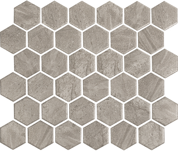 Mosaïque Miki - InkJet Mosaics Grey Mat 11" x 13"