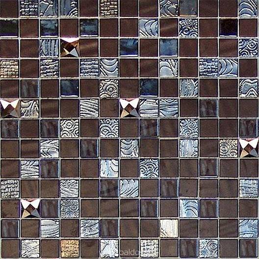 Mosaïque Mystic Glass Agata Brown Lustré 13" x 13"