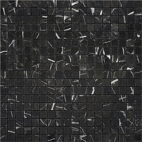 Mosaic Terra Marble Nero Marquina Square Polished 12" x 12"