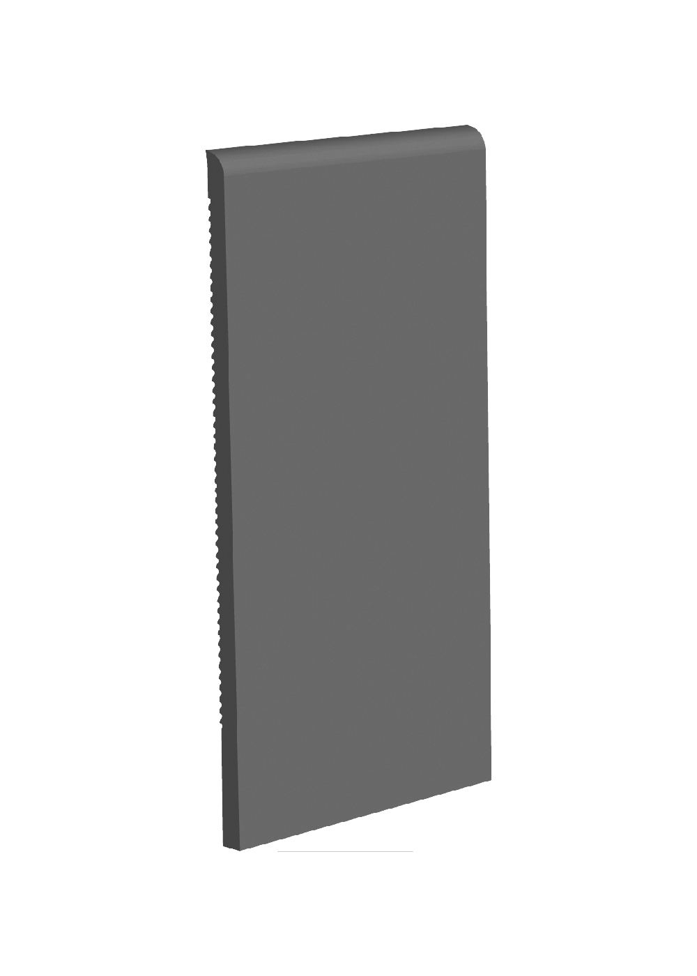 Toeless Wall Base #1 Black 1/8" x 4" x 100'