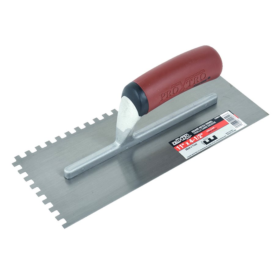 Notched Trowel Pro Handle 4.5" X 11" X 1/4"