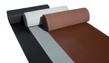 Brown Ribbed Rubber Matting - 1/8" x 36" x 25 YDS - 4.5 Wt Per LY