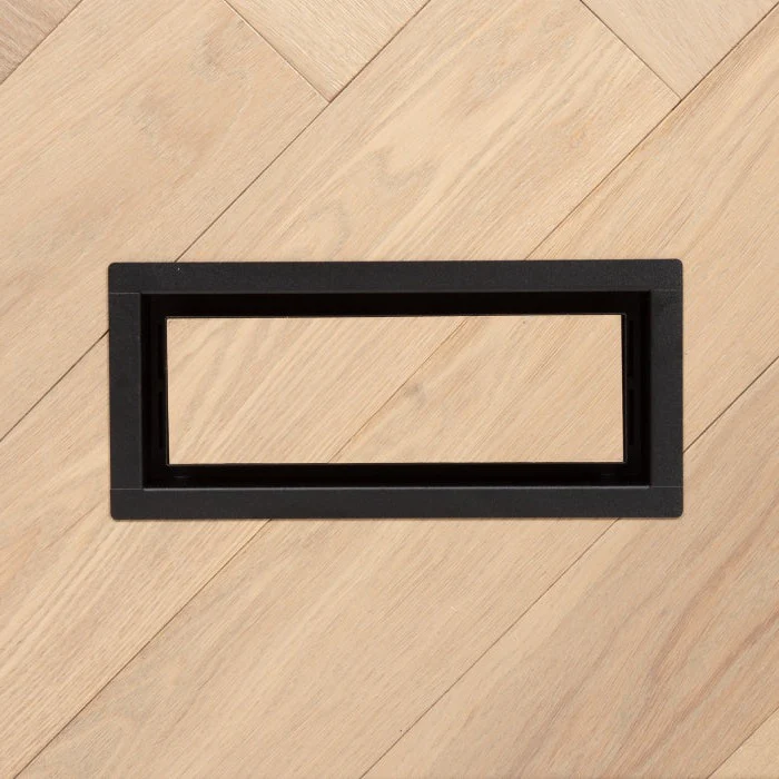 Fittes Aria - Framed Floor Vent Lite Matte Black 2
