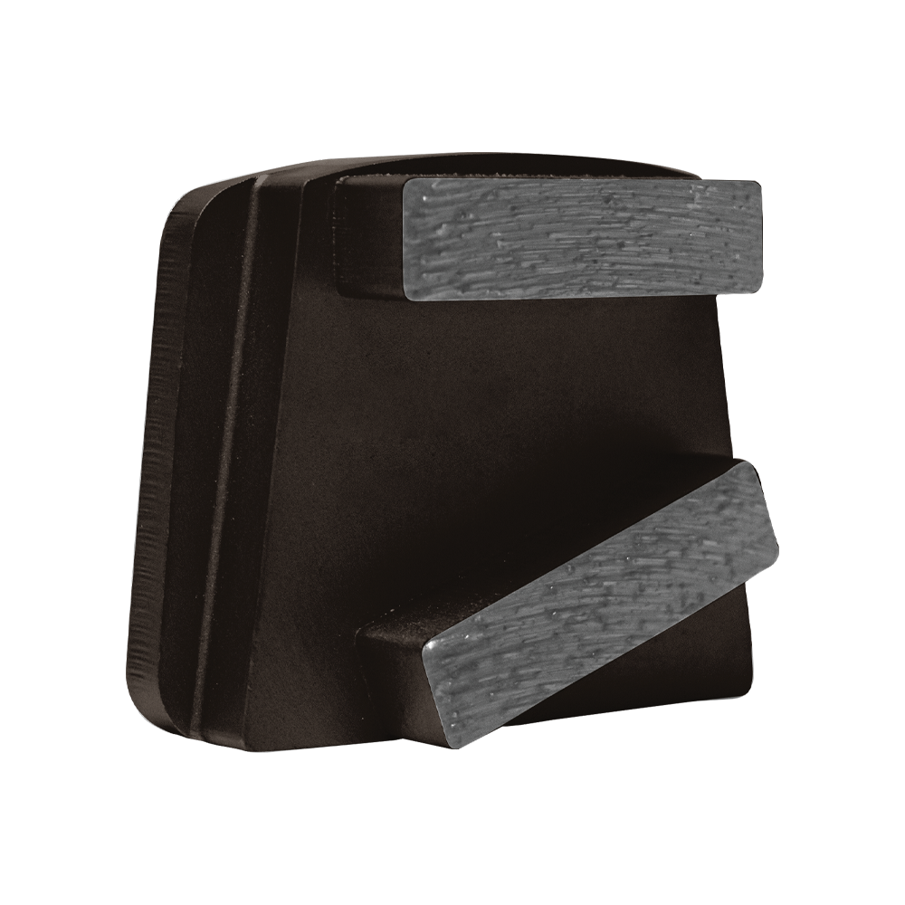 Medium Grinding Pad with 2 Rectangular Diamond Segments 16 Grit for PHX12 (Pack of 4)