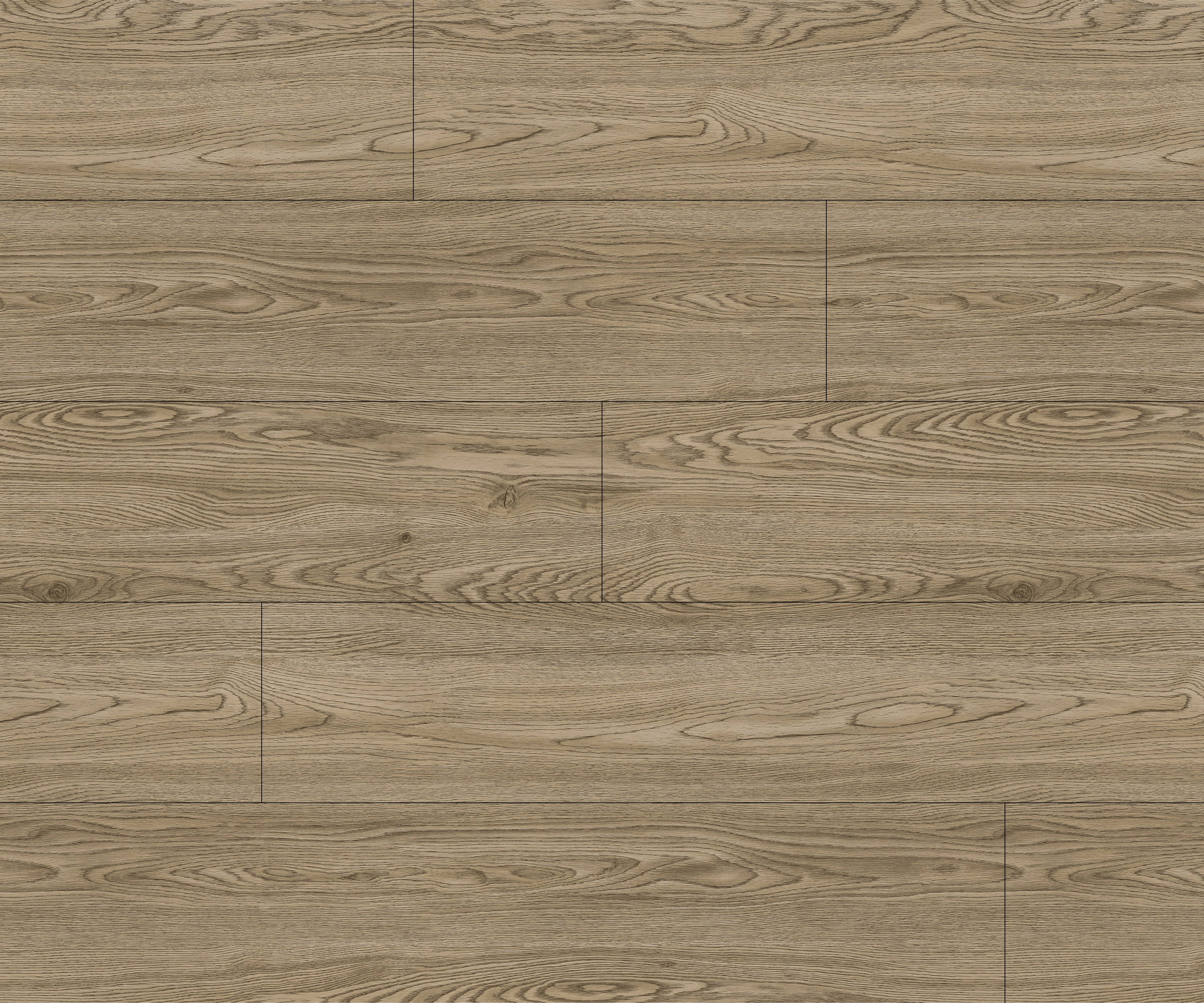 Vinyl Plank Distinction Trendy Oak Glue Down 7" x 48"