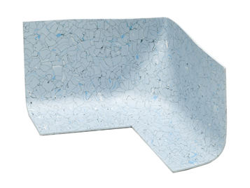 Preformed Concave Corner with 20 mm Radius Colorex Sahara 4" (Pack of 5)