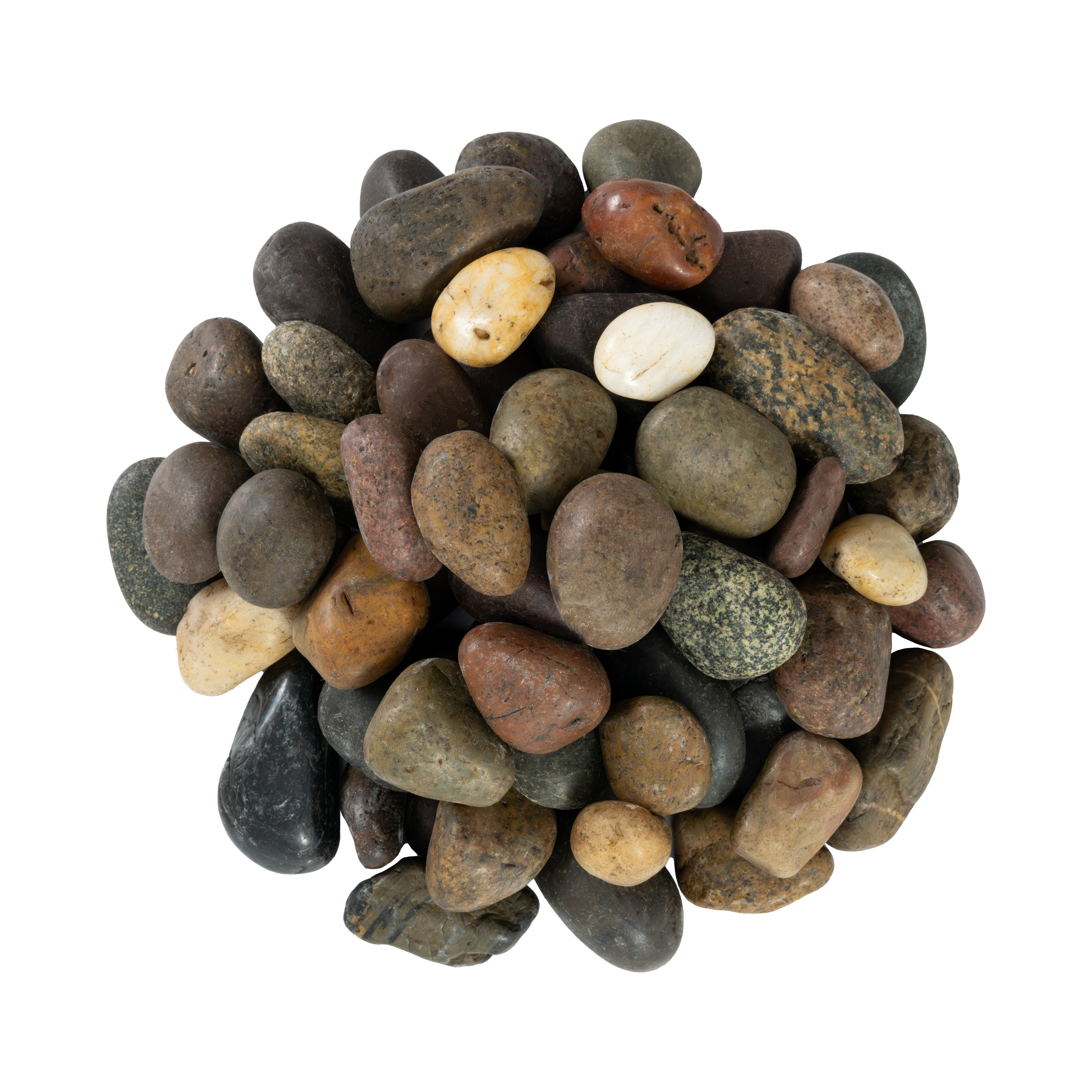 Medium River Stones Piedra Pebbles Mixed Polished 40 lb