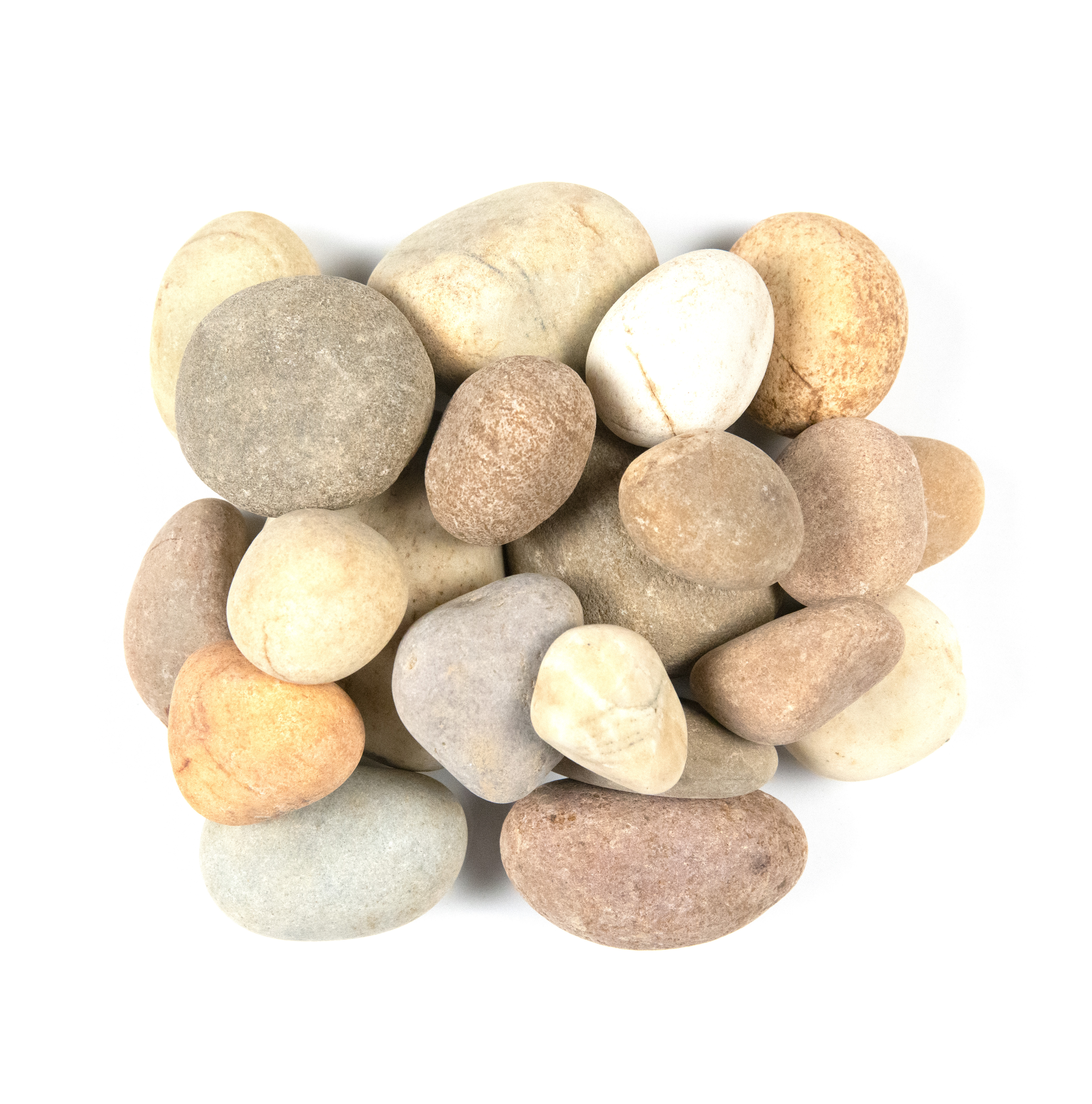 Large River Stones Piedra Pebbles Niagara Yellow Natural 40 lb