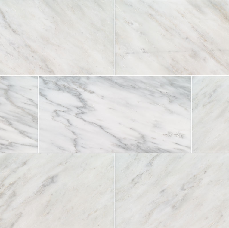 Floor Tiles Arabescato Carrara White-Cool Polished 18" x 36"