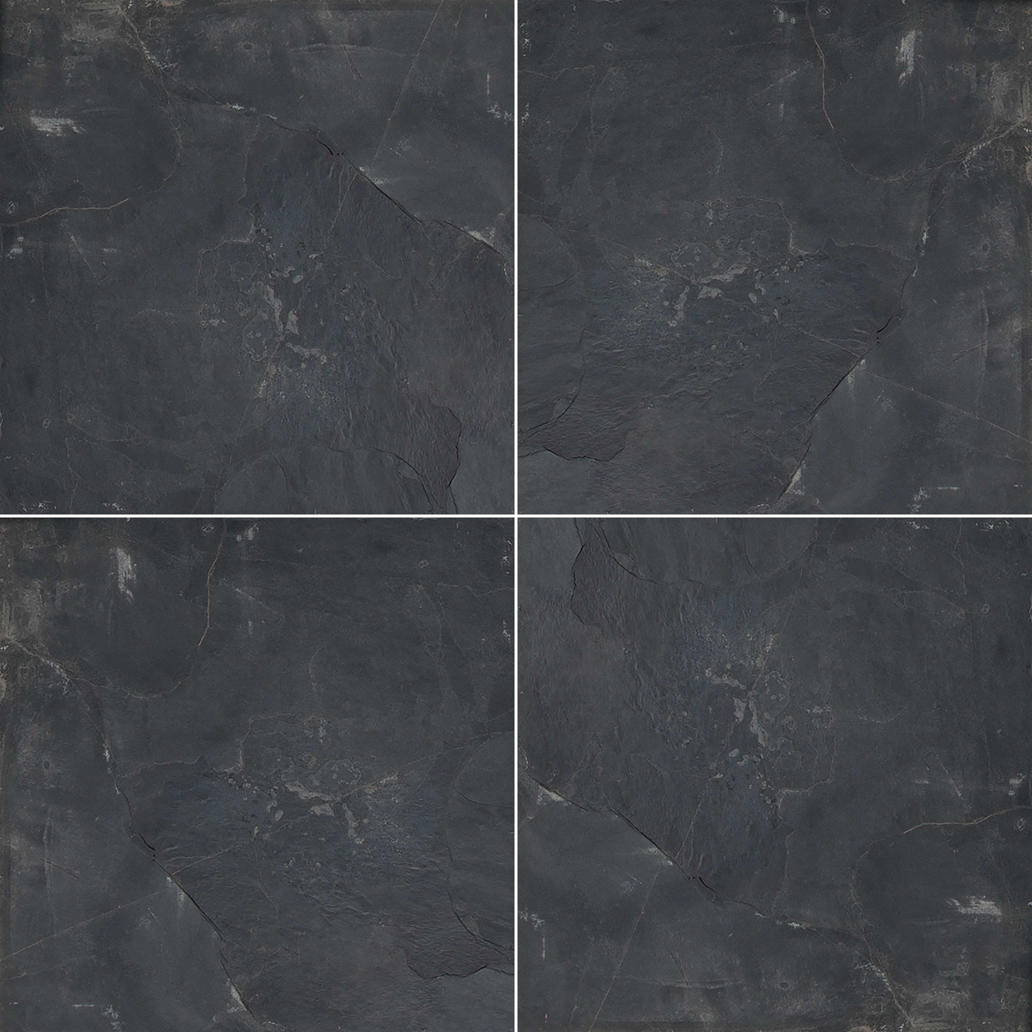 Floor Tiles Granite Countertops Premium Black Gauged 12" x 12"