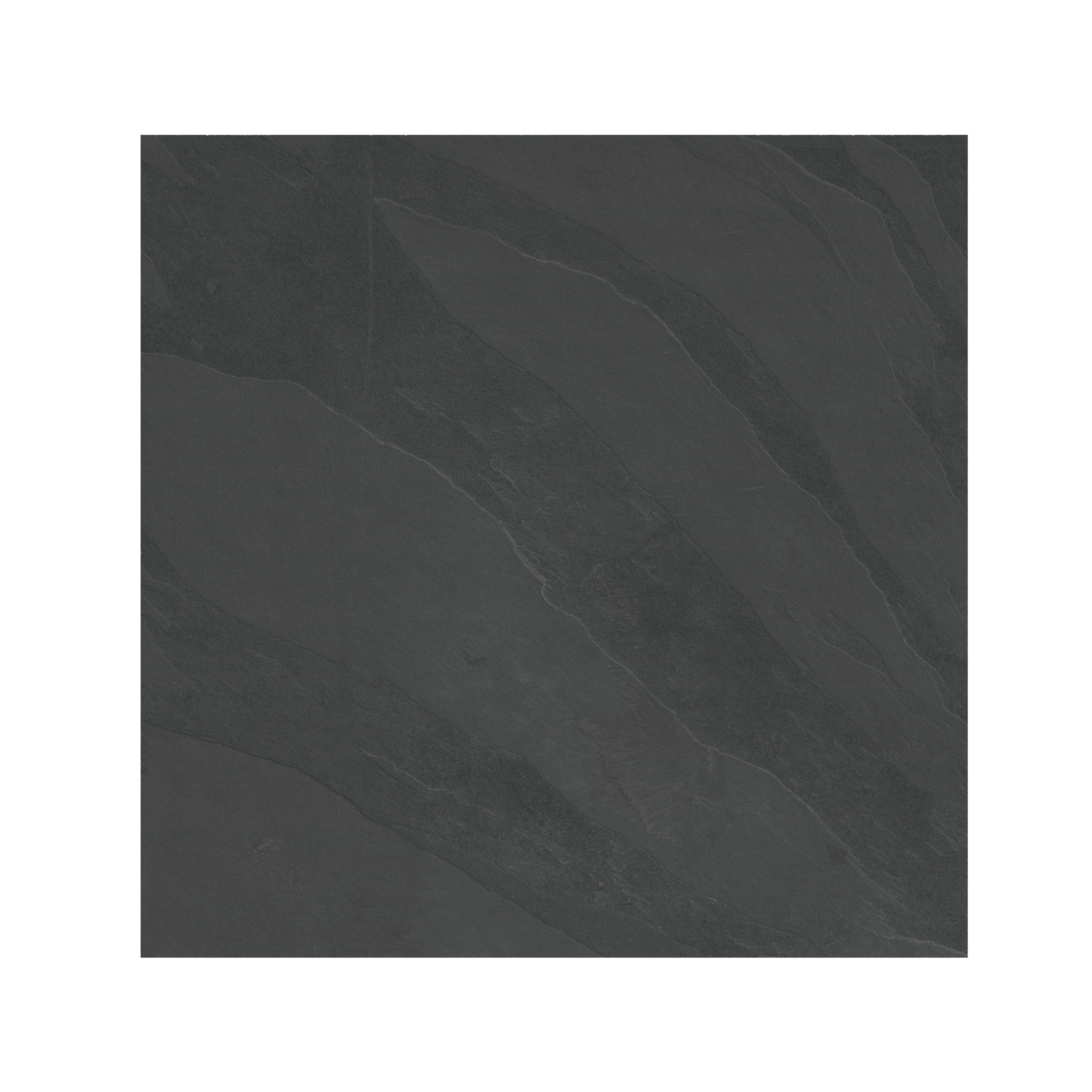 Floor Tiles Montauk Black Gauged 24" x 24"