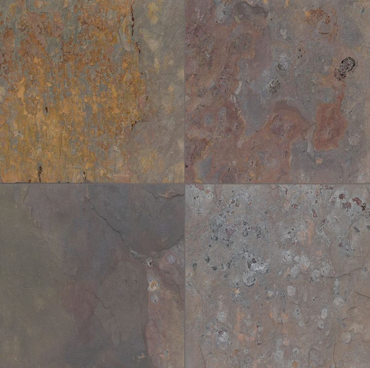 Floor Tiles Multi Classic MultiColor Gauged 12" x 12"
