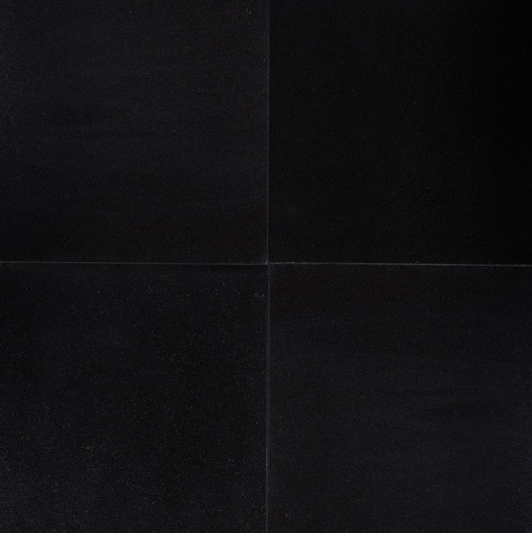 Floor Tiles Granite Countertops Premium Black Polished 18" x 18"