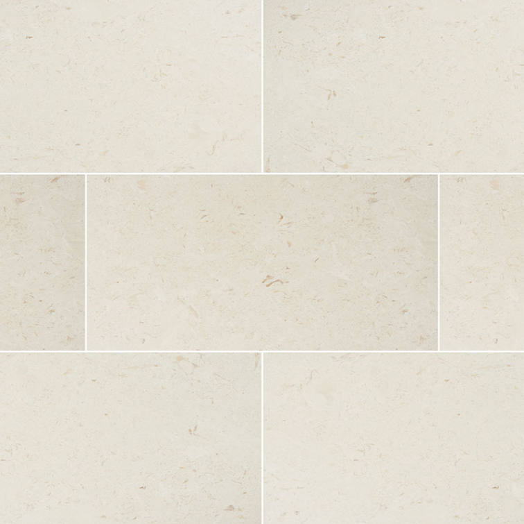 Floor Tiles Natural Stone Pavers Mayra White Tumbled 16" x 24"
