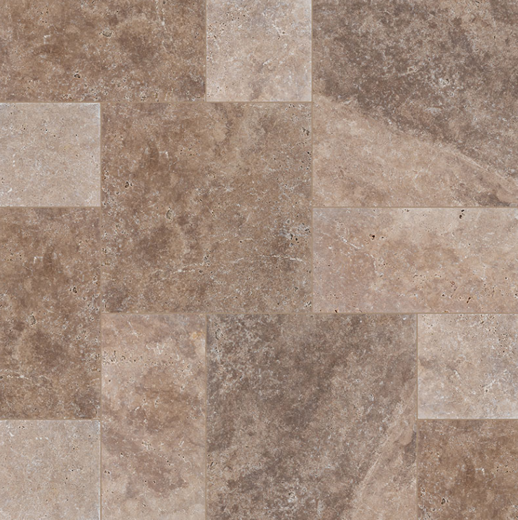 Floor Tiles Natural Stone Pavers Tuscany Walnut Tumbled Multi-Size