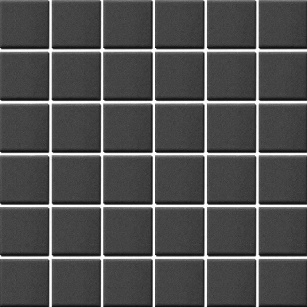 Mosaic Classic / Techno Black Matte 12" x 12"