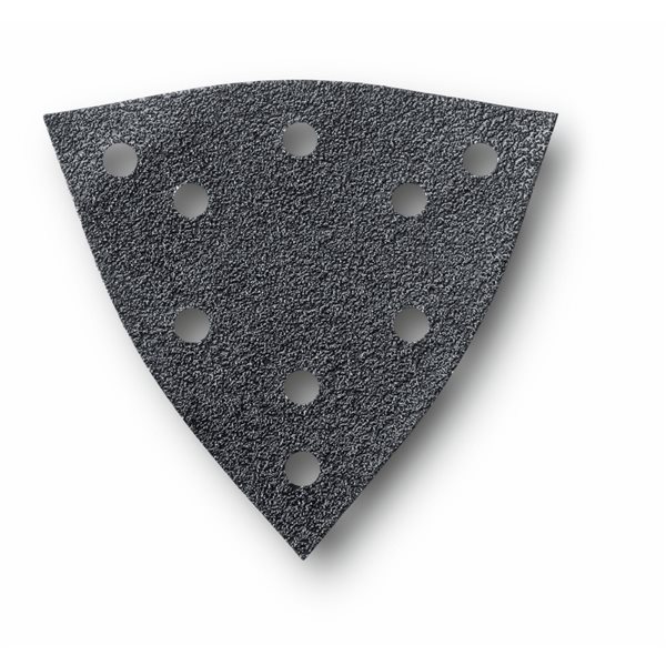 Feuilles de ponçage de planchers triangulaires perforées 40 grain 130 mm (paquet de 16)