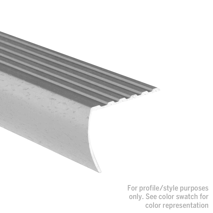 Drop Stair Nosing Aluminum Hammered Antique Bronze 1 1/8" x 12'