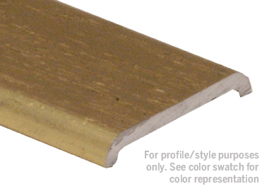 Aluminum Seam Binder, Hammered Gold Anodized - 3/4" x 12'