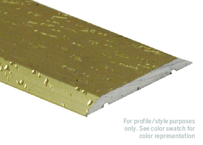 Couvre-joint plat en aluminium - Or coventry - 25 mm (1") x 3.7 m (12')