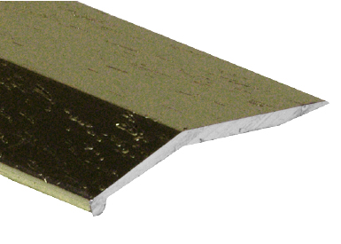 Barre biseautée en aluminium résidentielle bronze antique martelé 1" x 12'