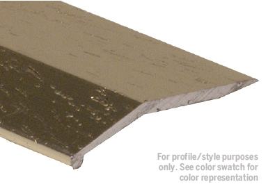 Bevel Bar Aluminum Residential Metal Decor Golden Oak 1-1/2" x 12'