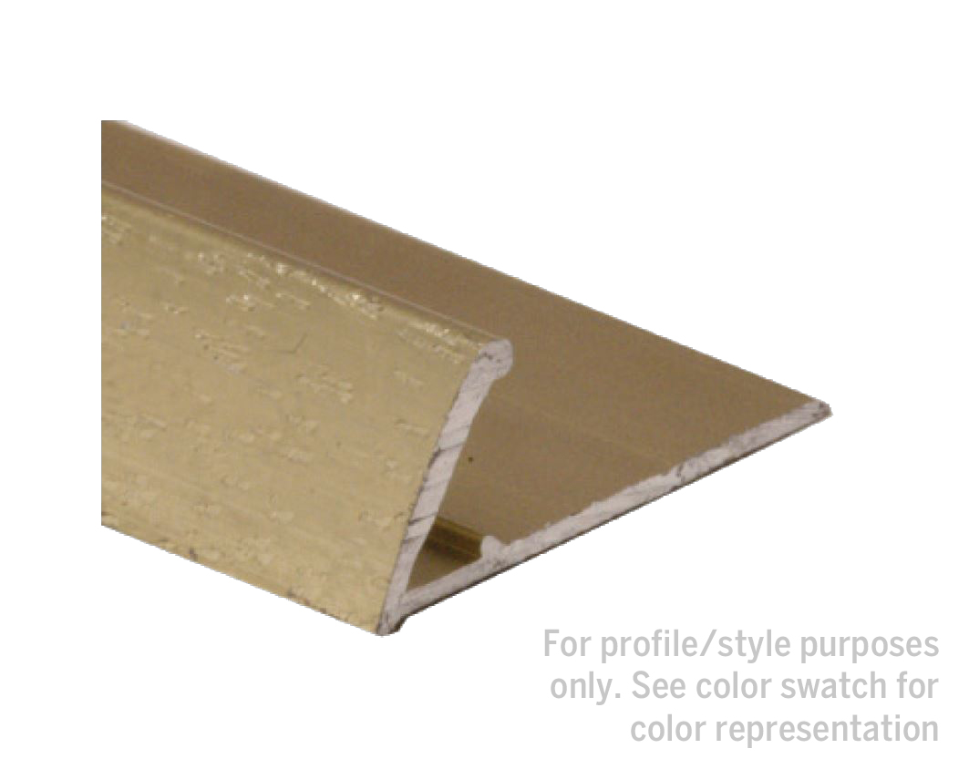 Heavy-Duty Aluminum Tapdown Pinless, Hammered Titanium - 5/8" x 12'