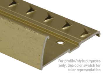 Aluminum Tapdown Pinned Residential Contour, Hammered Titanium - 9/16" x 12'