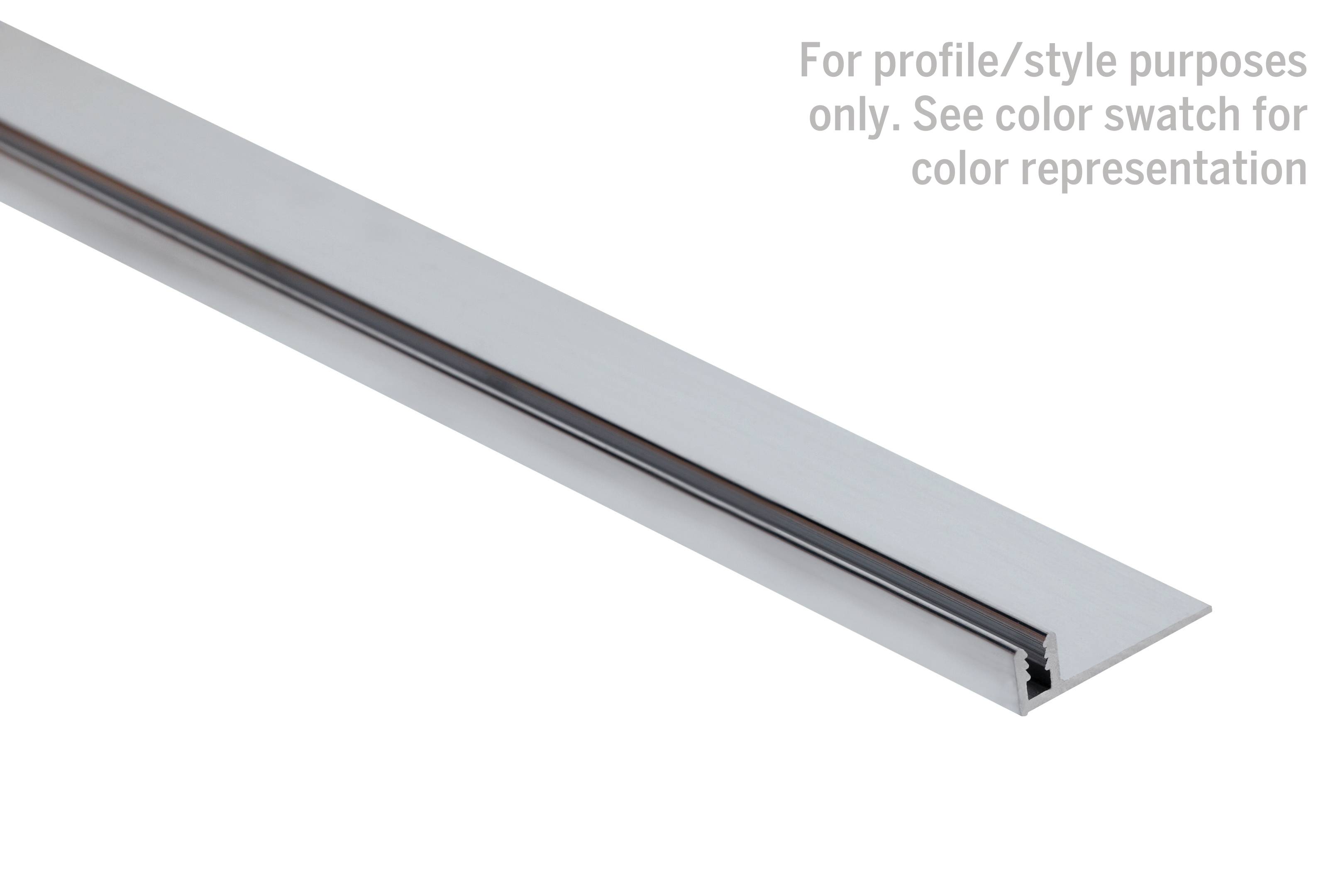 Aluminum Cap Track Pinless Pre-Punched Base, Mill Finish - 3/8" x 12'