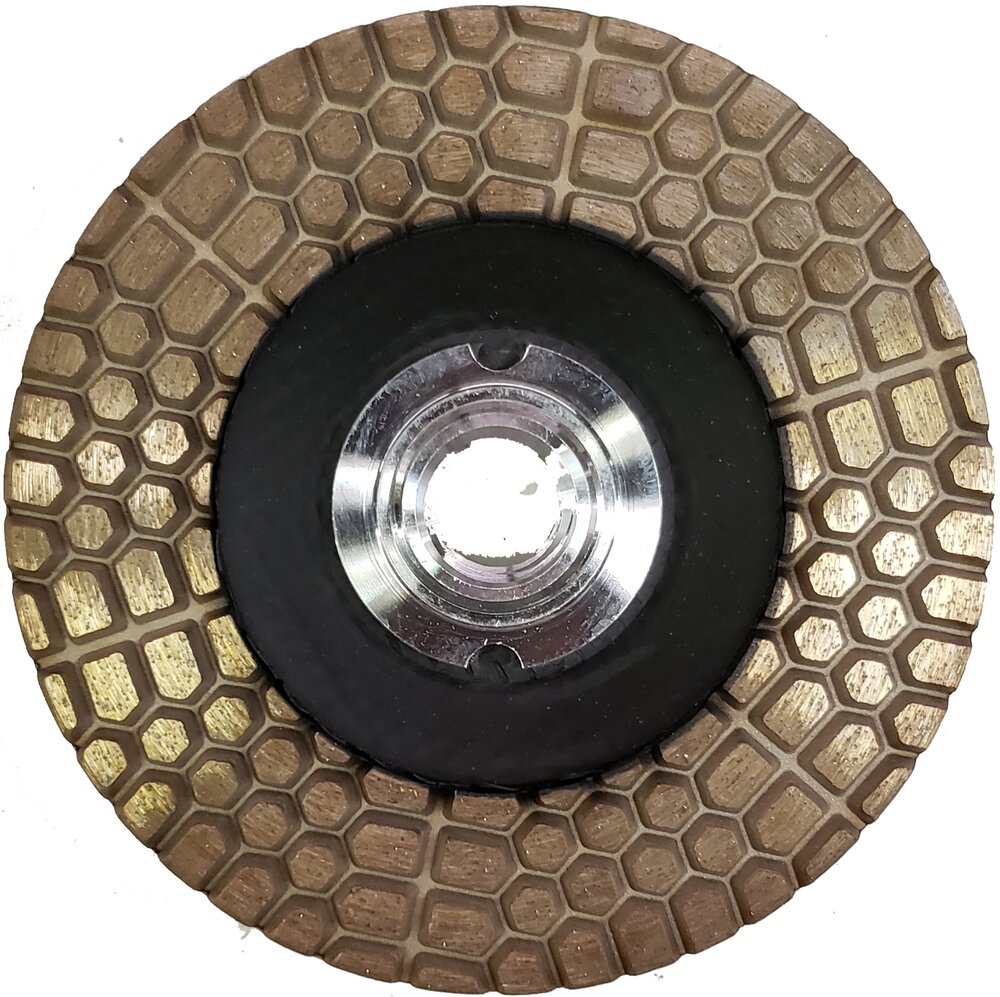 Meule boisseau diamentée à segments Alligator à remplissage de résine Fiber Series à gros grains 4"